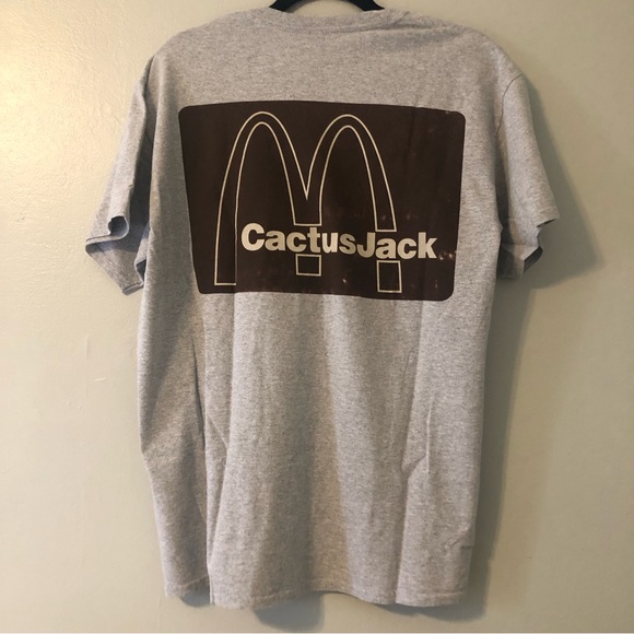 Travis Scott x McDonald’s Menu Mono Logo T-shirt Medium - Picture 3 of 6